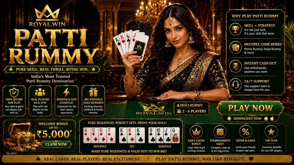 Royal Win Patti Rummy – Play Online and Win Real Money