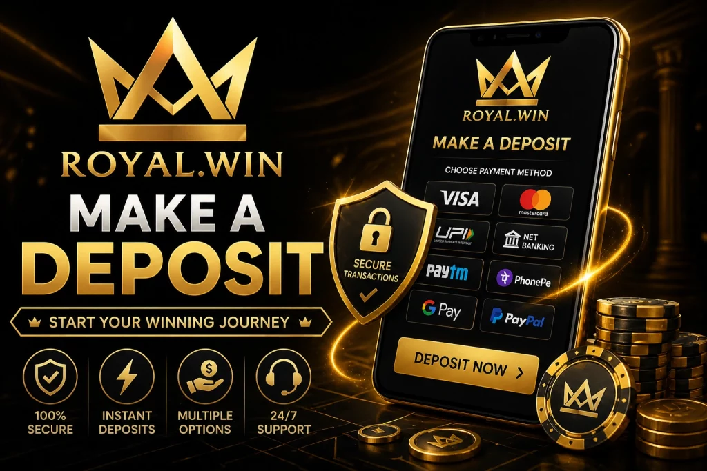 Royal Win deposit process with secure payments and multiple transaction methods