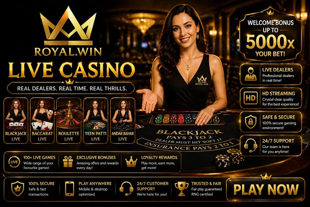 Royal Win Live Casino India
